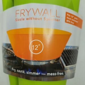 Frywall Lime Green 12" Silicone Splatter Guard Continuous Protection BPA Free